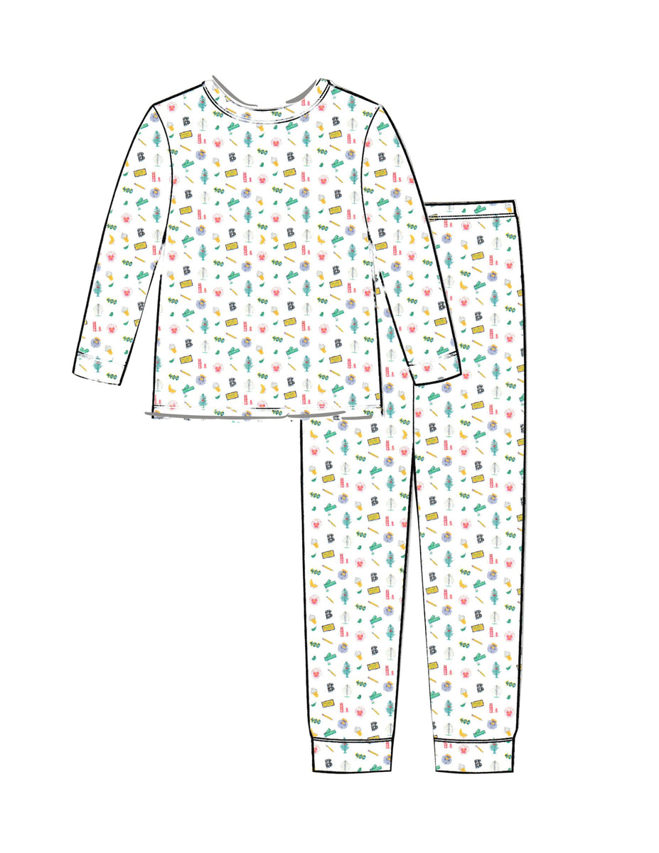Nisanca Seasonal 100 Cotton Banana Pattern Women Pajamas Set