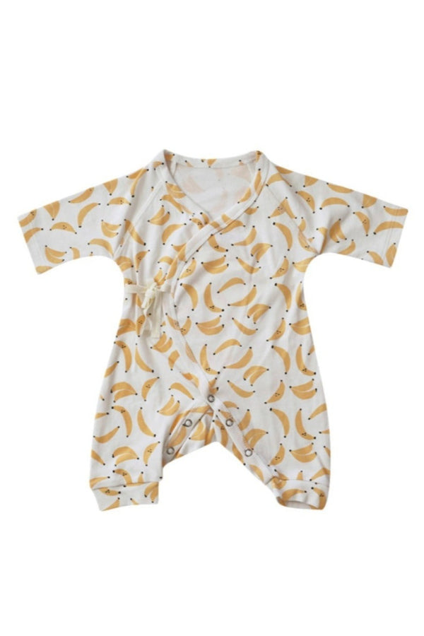 Banana Print Baby Kimono Onesie Dodo Banana