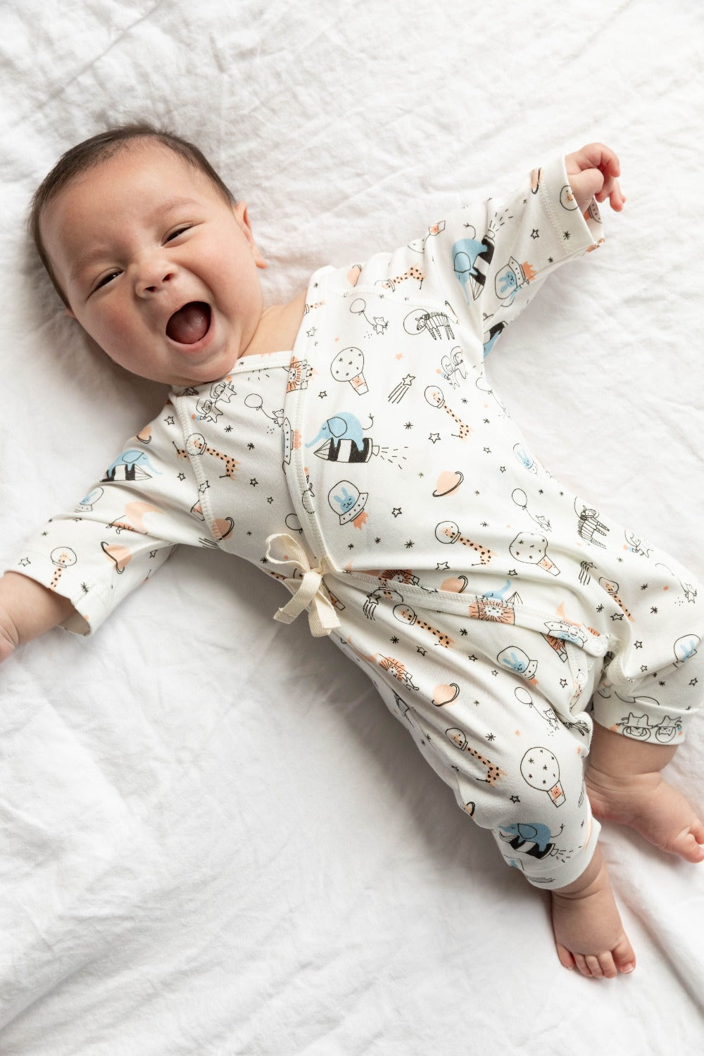 Space Print Baby Kimono Onesie – Dodo Banana