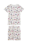 Unicorn Print Organic Pima Cotton Shorts Pajama