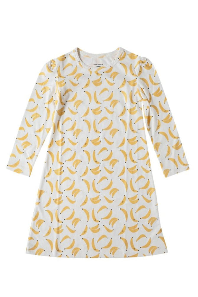 Banana Print Organic Pima Cotton Dodo Dress 12Y Banana Print Organic Pima Cotton Dodo Dress 12Y