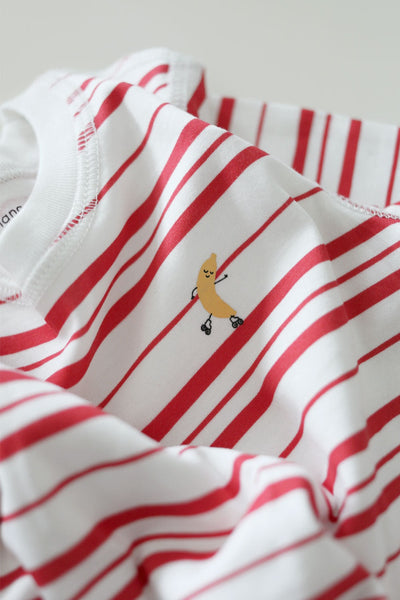 Red Stripe Organic Pima Cotton Pajama