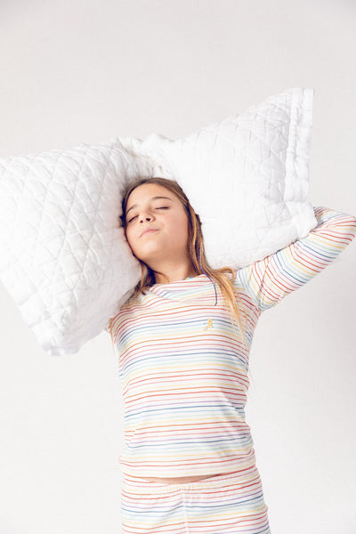 Rainbow Stripe Organic Pima Cotton Pajama