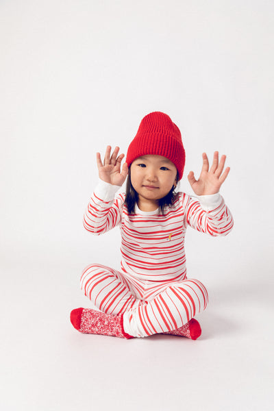 Red Stripe Organic Pima Cotton Pajama