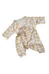 Banana Print Baby Kimono Onesie