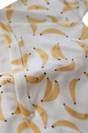 Banana Print Baby Kimono Onesie