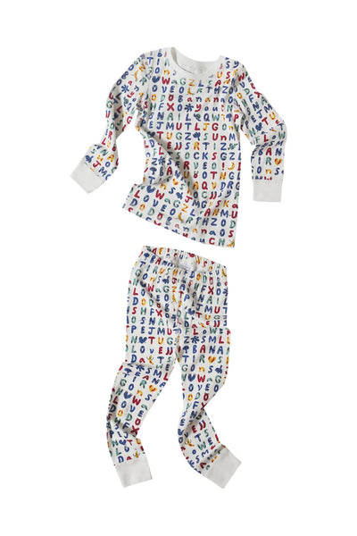 Bubble Talk Print Organic Pima Cotton Pajama