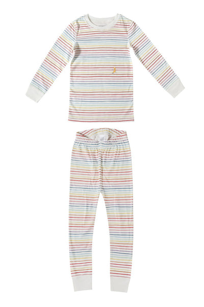 Rainbow Stripe Organic Pima Cotton Pajama