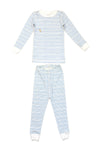 Blue Stripe Print Organic Pima Cotton Pajama